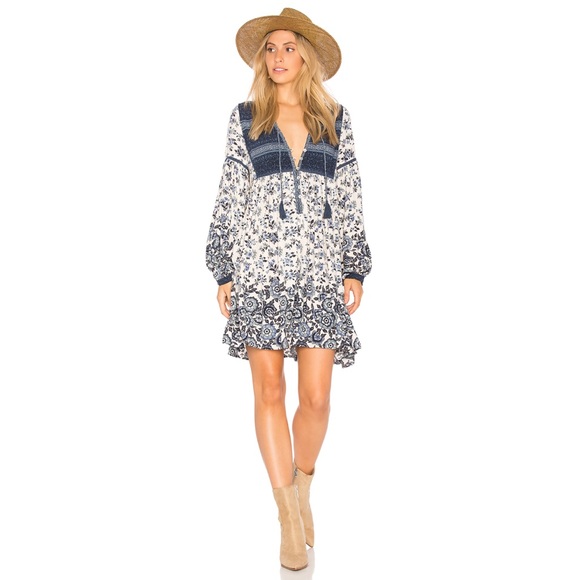 Spell Elle Boho Dress in Indigo - Picture 3 of 12